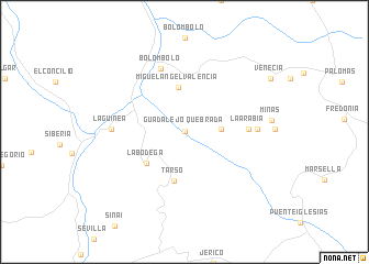 map of Quebrada Guadalejo